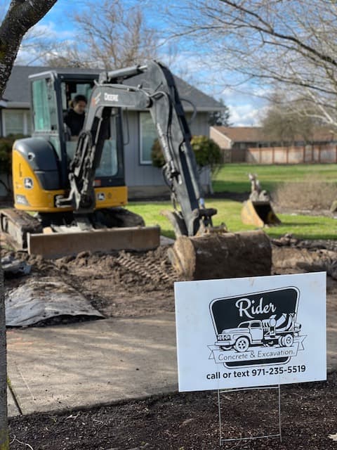 Concrete work by Rider Concrete & Excavation
